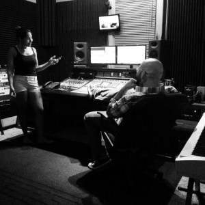 Nikki Jean & Zechariah Wise between takes while recording the "Champagne Water" EP